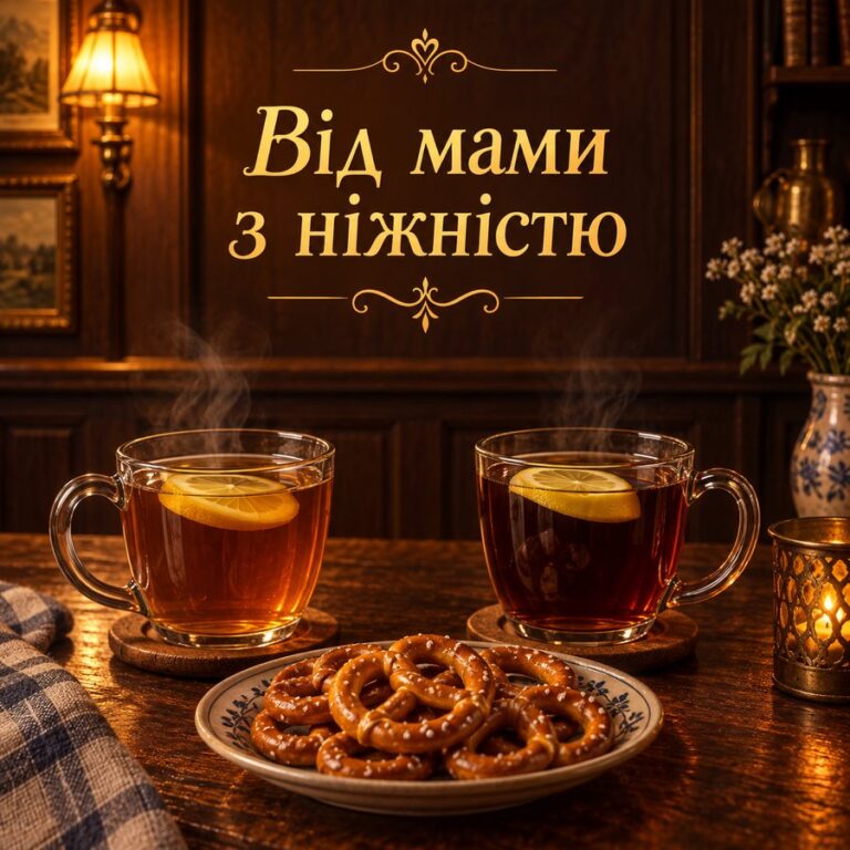 Від мами з ніжністю - листівка з привітанням з Днем народження доньці