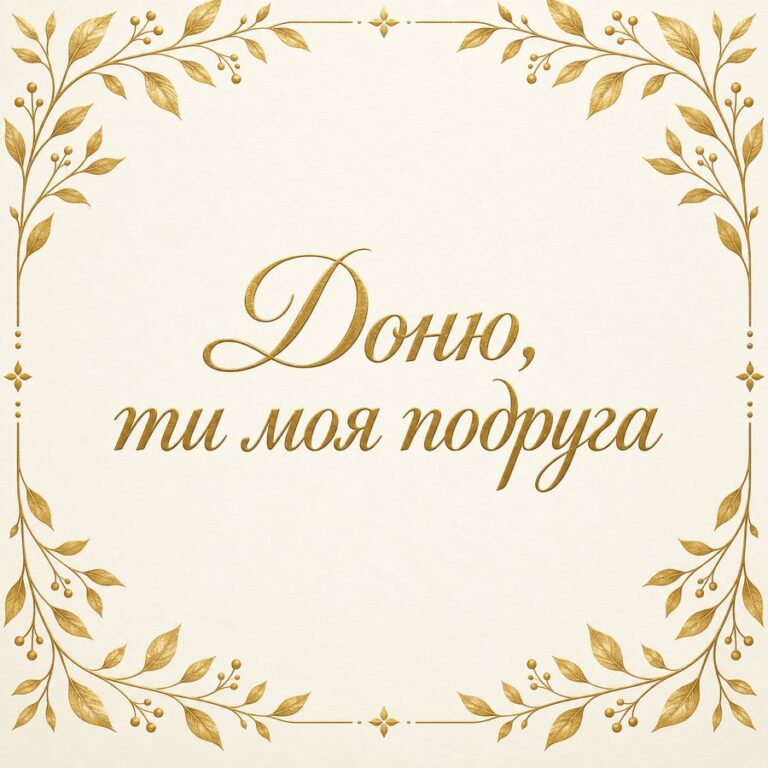 Доню, ти моя подруга - листівка з привітанням з Днем народження доньці