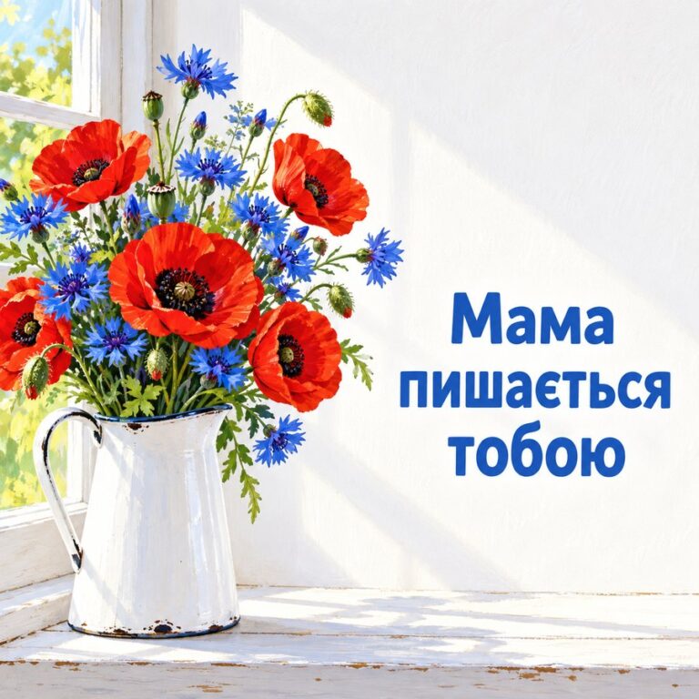 Мама пишається тобою - листівка з привітанням з Днем народження доньці