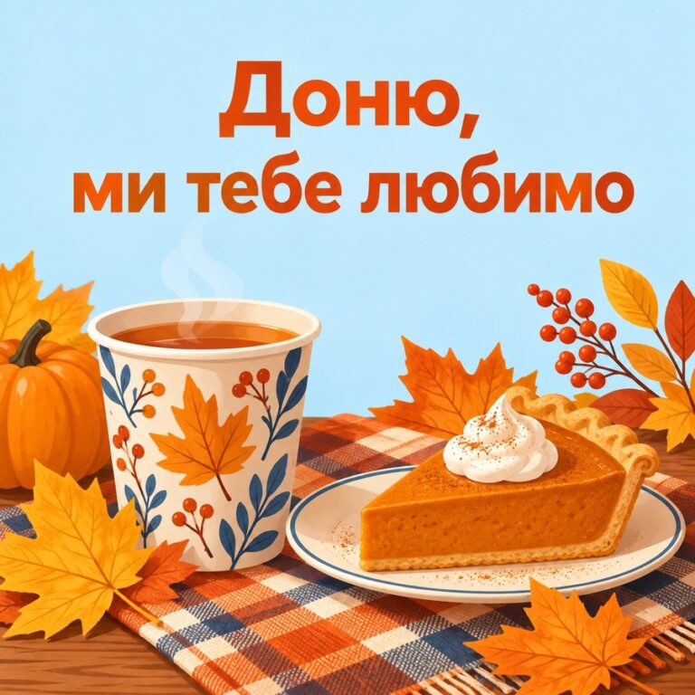 Доню, ми тебе любимо - листівка з привітанням з Днем народження доньці