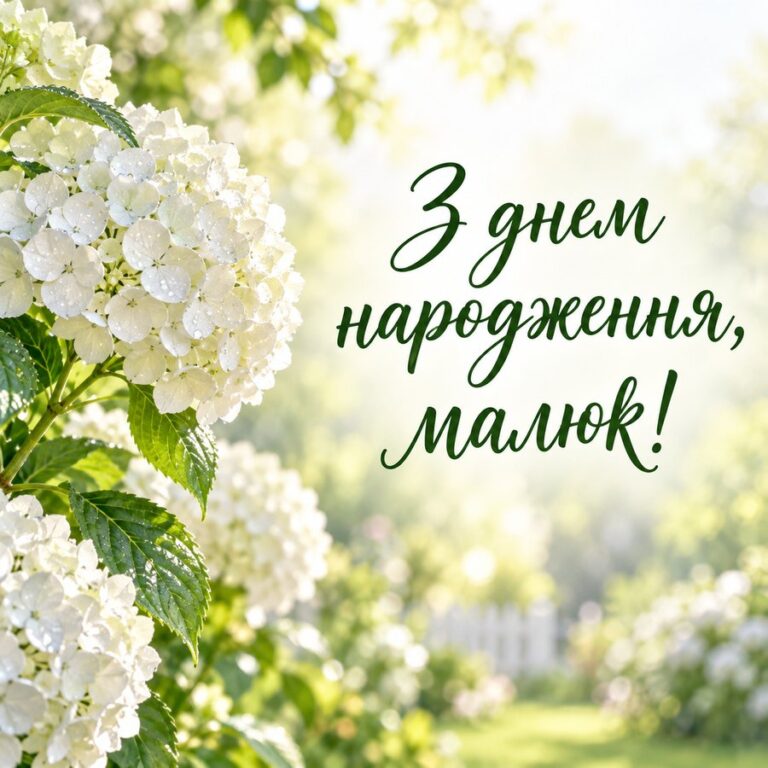 З днем народження, малюк! - листівка з привітанням з Днем народження дитині