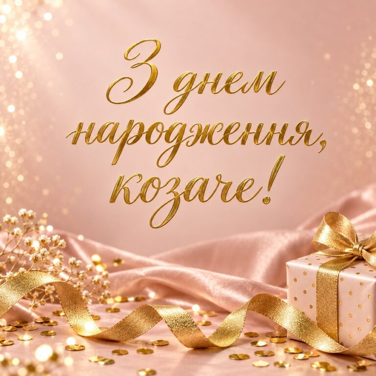 З днем народження, козаче! - листівка з привітанням з Днем народження дитині