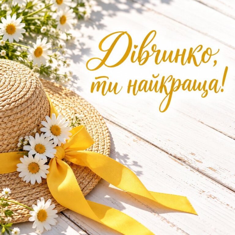 Дівчинко, ти найкраща! - листівка з привітанням з Днем народження дитині