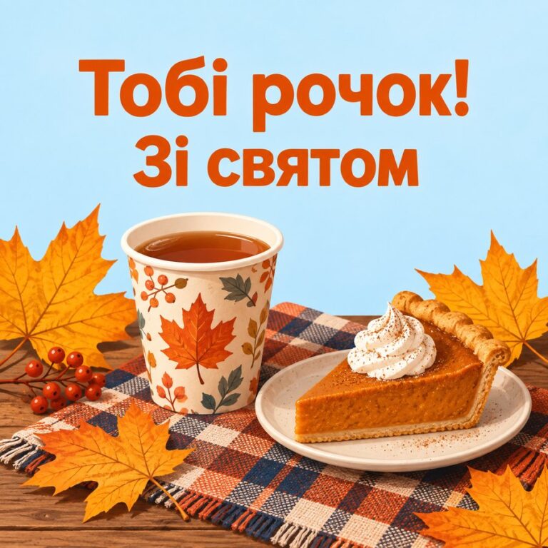 Тобі рочок! Зі святом - листівка з привітанням з Днем народження дитині