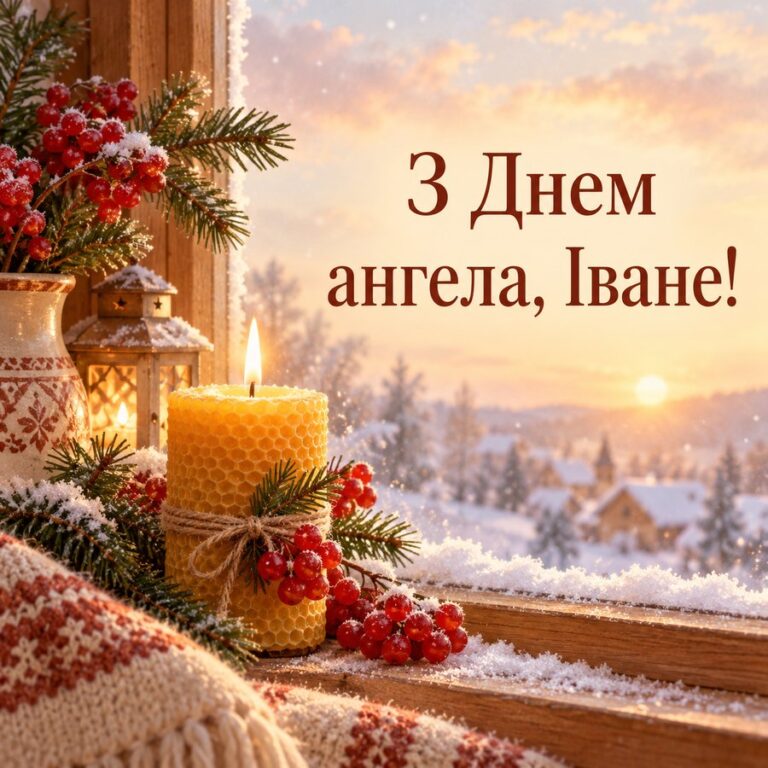З Днем ангела, Іване! - листівка з привітанням з Днем ангела Івана