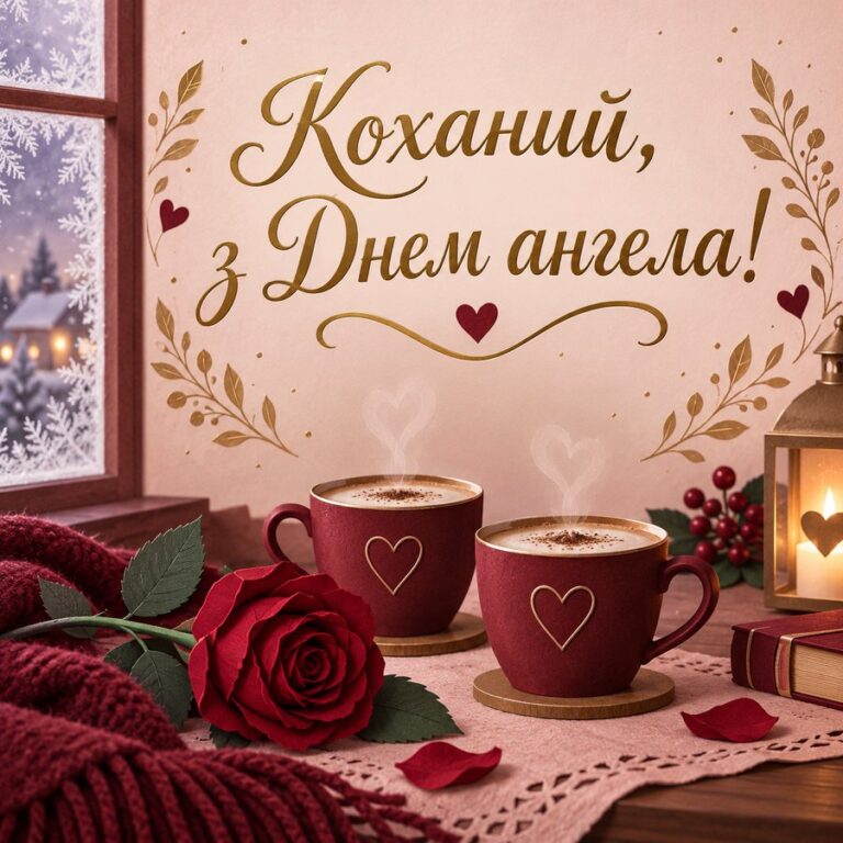Коханий, з Днем ангела! - листівка з привітанням з Днем ангела Івана