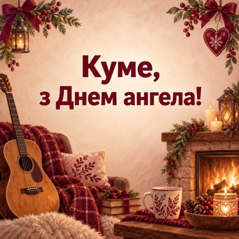 Куме, з Днем ангела! - листівка з привітанням з Днем ангела Івана