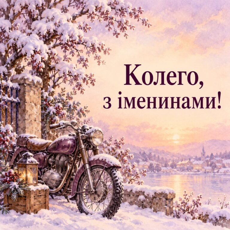 Колего, з іменинами! - листівка з привітанням з Днем ангела Івана