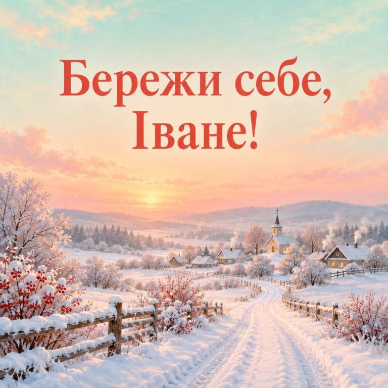 Бережи себе, Іване! - листівка з привітанням з Днем ангела Івана