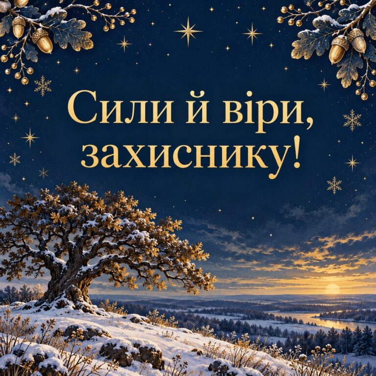 Сили й віри, захиснику! - листівка з привітанням з Днем ангела Івана