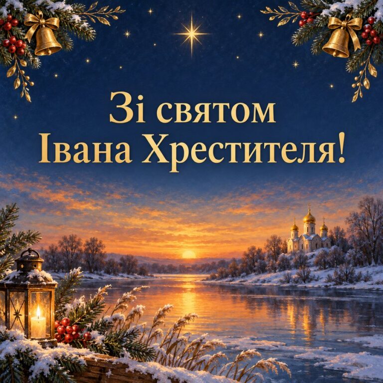 Зі святом Івана Хрестителя! - листівка з привітанням з Днем ангела Івана
