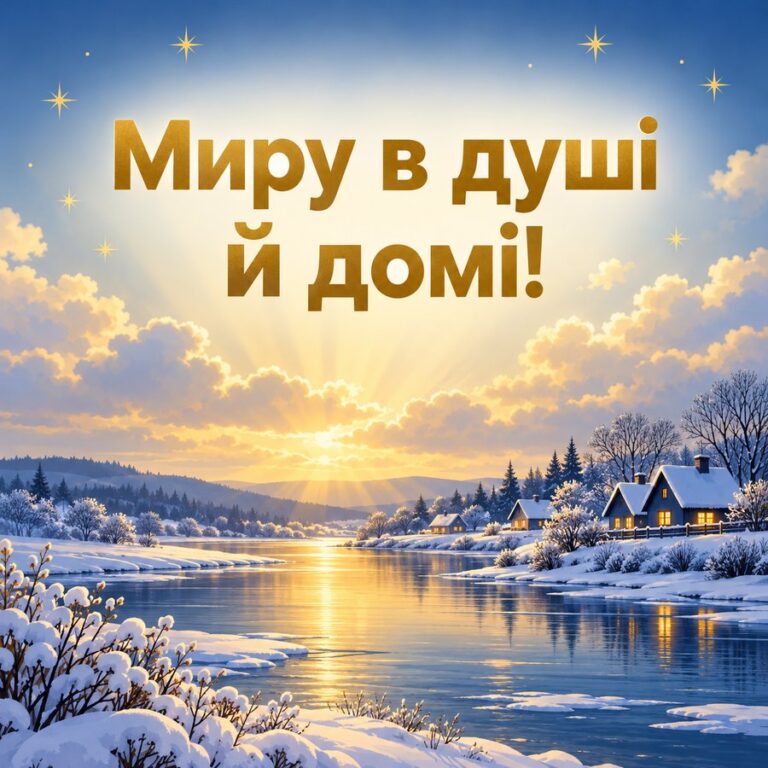 Миру в душі й домі! - листівка з привітанням з Днем ангела Івана