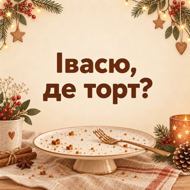 Івасю, де торт? - листівка з привітанням з Днем ангела Івана