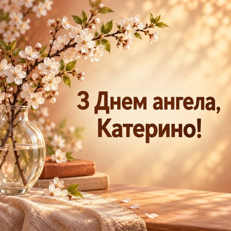 З Днем ангела, Катерино! - листівка з привітанням з Днем ангела Катерини