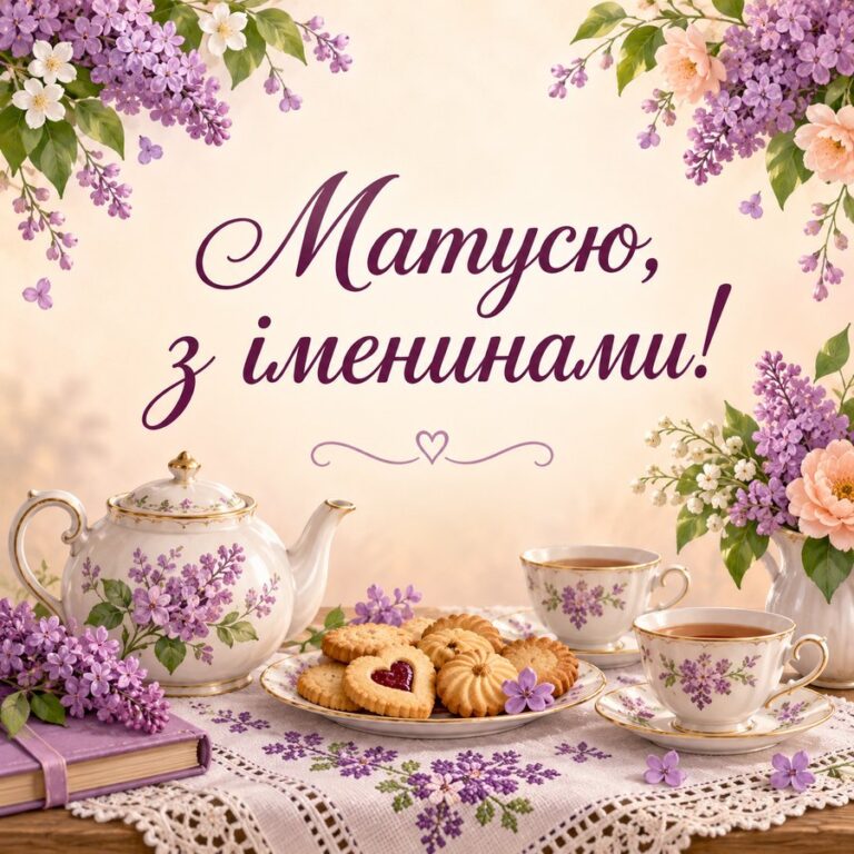 Матусю, з іменинами! - листівка з привітанням з Днем ангела Катерини