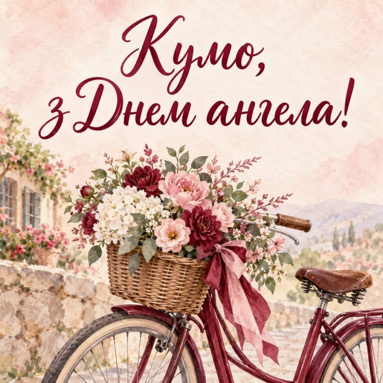 Кумо, з Днем ангела! - листівка з привітанням з Днем ангела Катерини