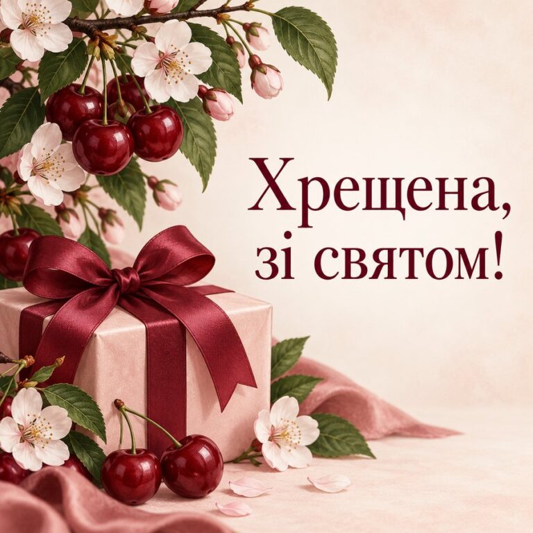 Хрещена, зі святом! - листівка з привітанням з Днем ангела Катерини