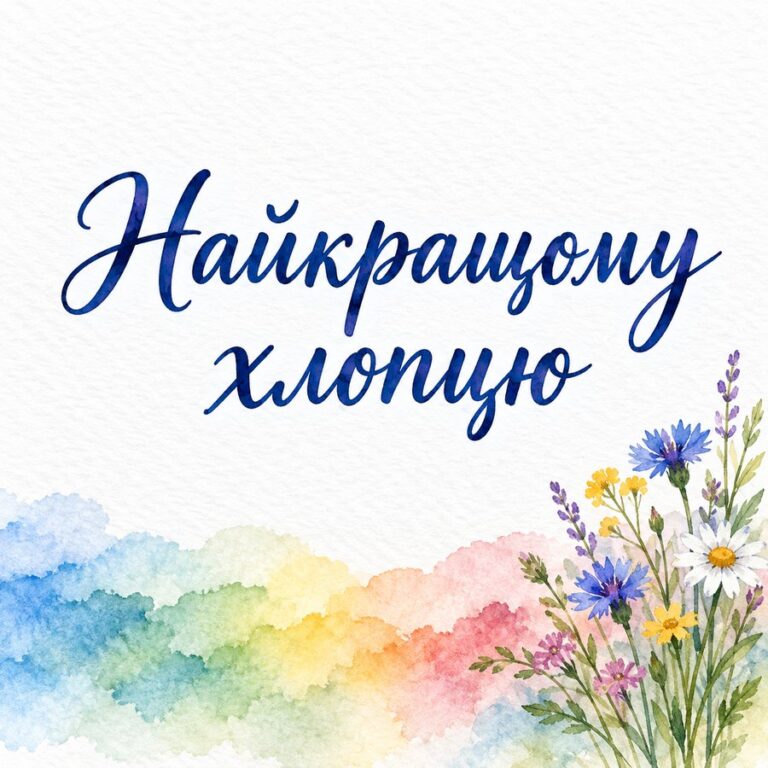 Найкращому хлопцю - листівка з привітанням з Днем народження хлопцю