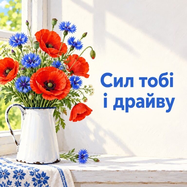 Сил тобі і драйву - листівка з привітанням з Днем народження хлопцю