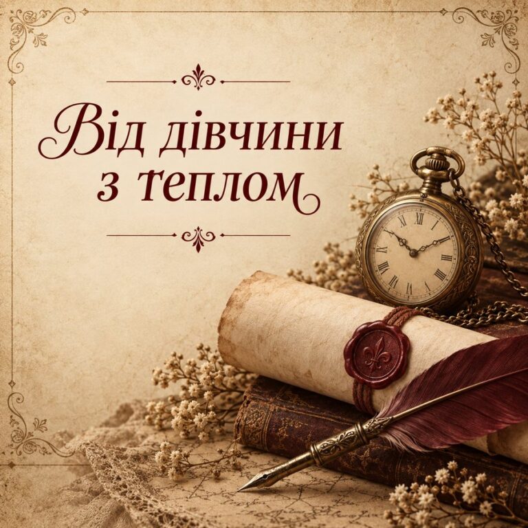 Від дівчини з теплом - листівка з привітанням з Днем народження хлопцю