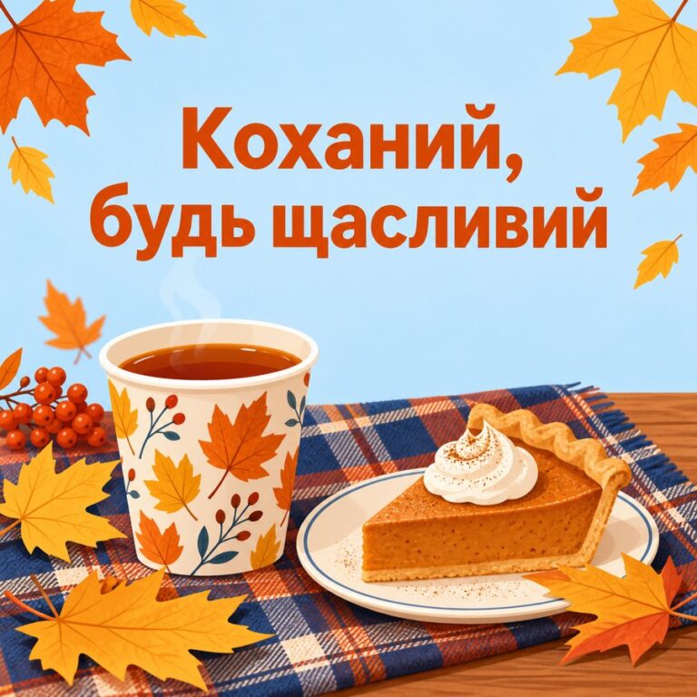 Коханий, будь щасливий - листівка з привітанням з Днем народження хлопцю