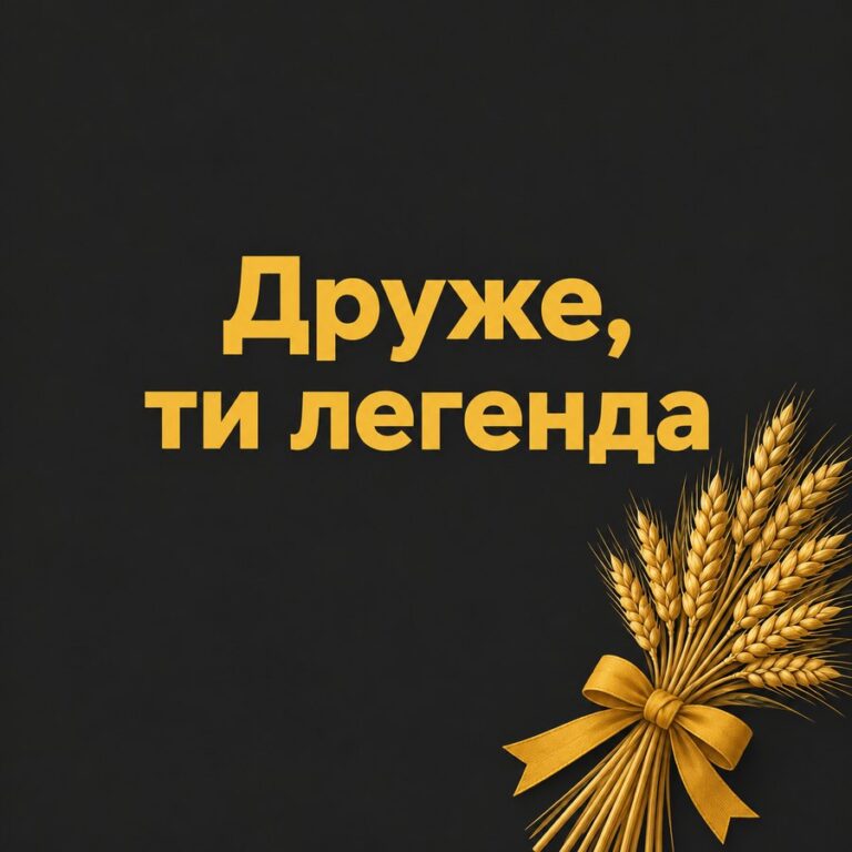 Друже, ти легенда - листівка з привітанням з Днем народження хлопцю