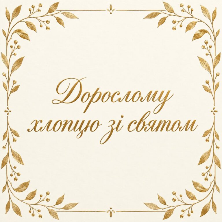 Дорослому хлопцю зі святом - листівка з привітанням з Днем народження хлопцю