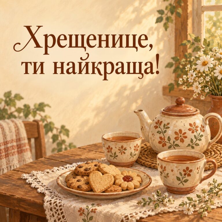 Хрещенице, ти найкраща! - листівка з привітанням з Днем народження хрещениці