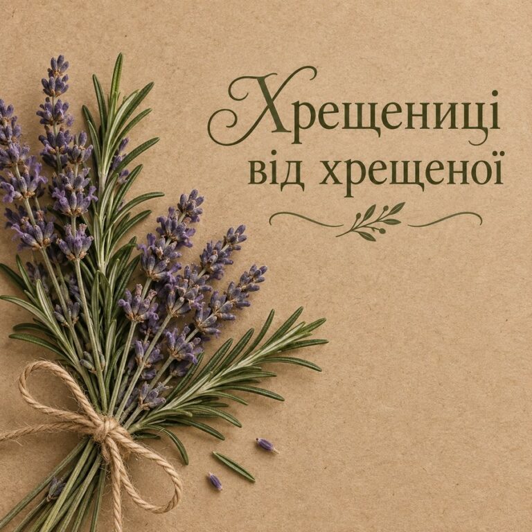 Хрещениці від хрещеної - листівка з привітанням з Днем народження хрещениці