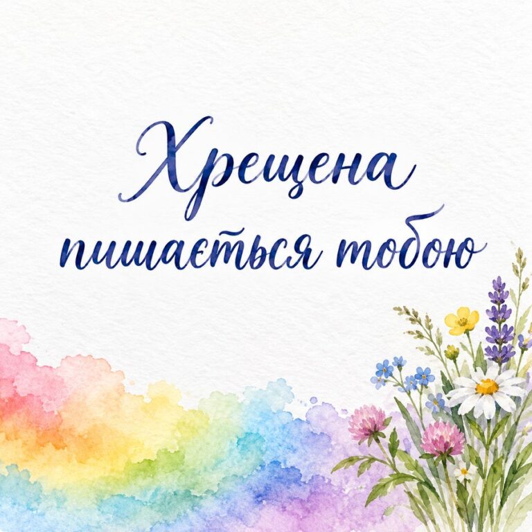 Хрещена пишається тобою - листівка з привітанням з Днем народження хрещениці