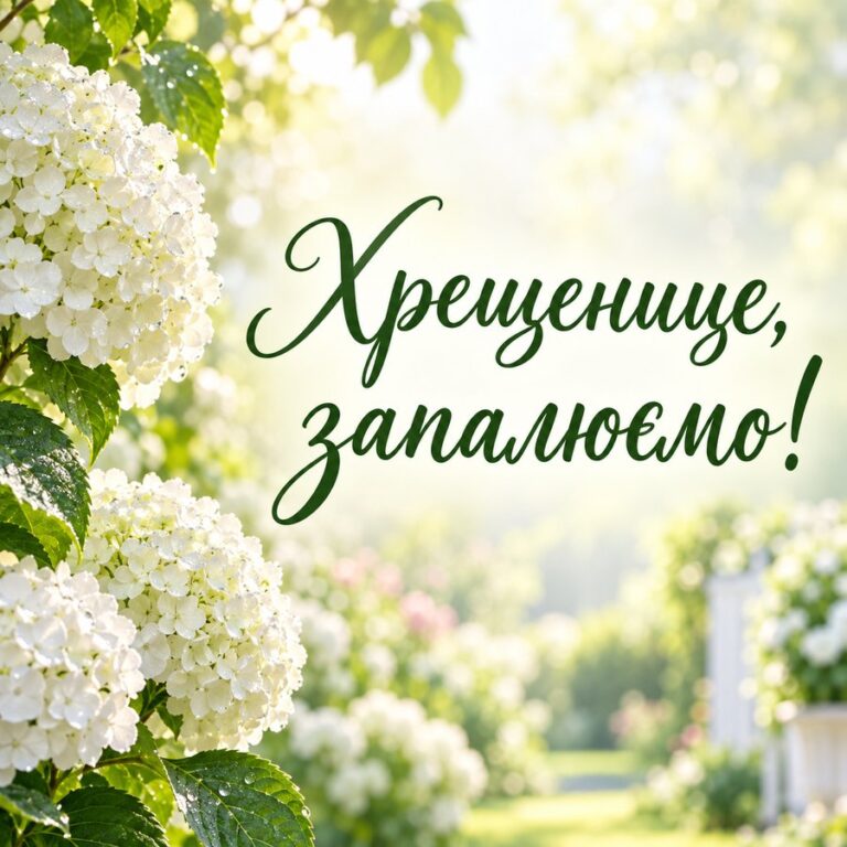 Хрещенице, запалюємо! - листівка з привітанням з Днем народження хрещениці