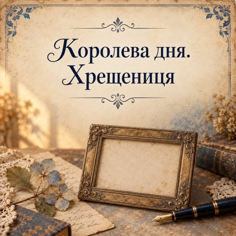 Королева дня. Хрещениця - листівка з привітанням з Днем народження хрещениці
