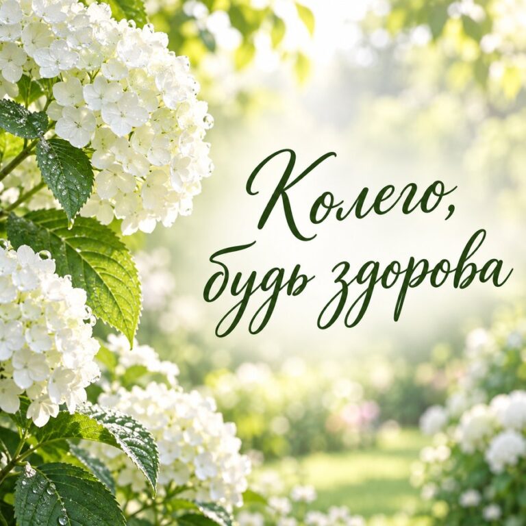 Колего, будь здорова - листівка з привітанням з Днем народження колезі