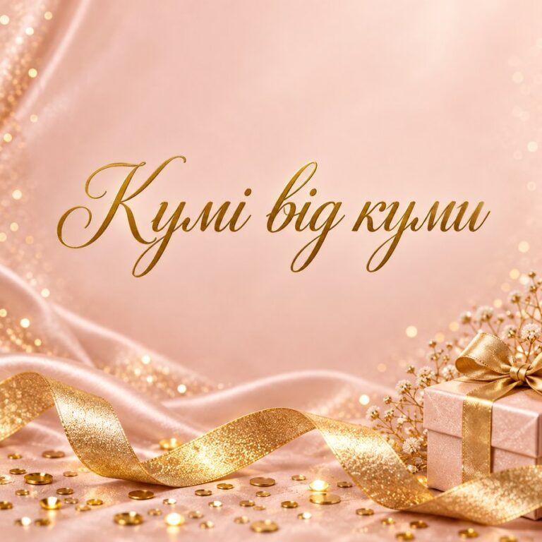 Кумі від куми - листівка з привітанням з Днем народження кумі