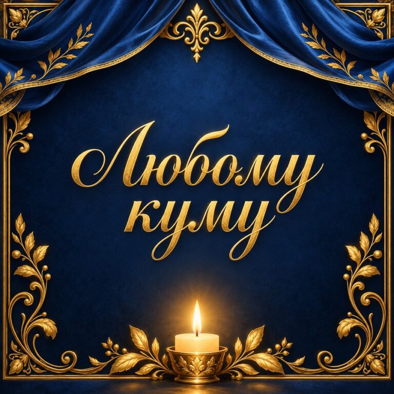 Любому куму - листівка з привітанням з Днем народження куму