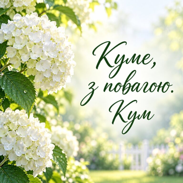 Куме, з повагою. Кум - листівка з привітанням з Днем народження куму