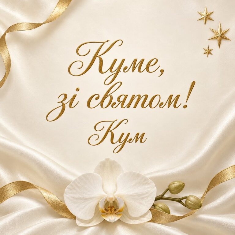 Куме, зі святом! Кум - листівка з привітанням з Днем народження куму