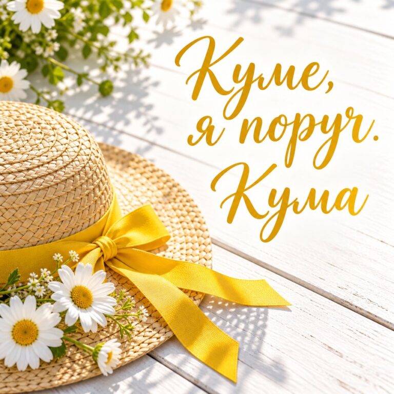 Куме, я поруч. Кума - листівка з привітанням з Днем народження куму