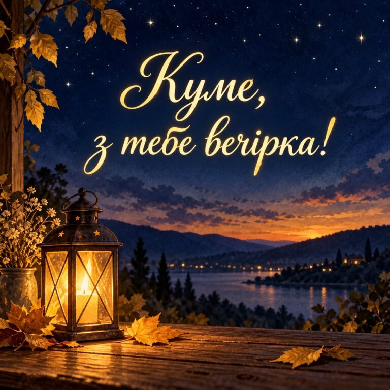 Куме, з тебе вечірка! - листівка з привітанням з Днем народження куму