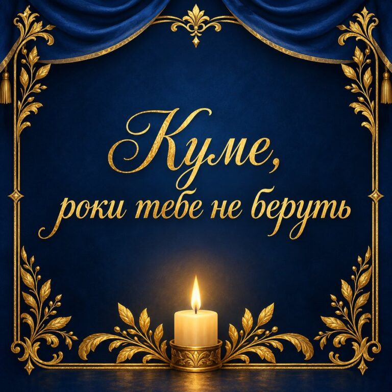 Куме, роки тебе не беруть - листівка з привітанням з Днем народження куму