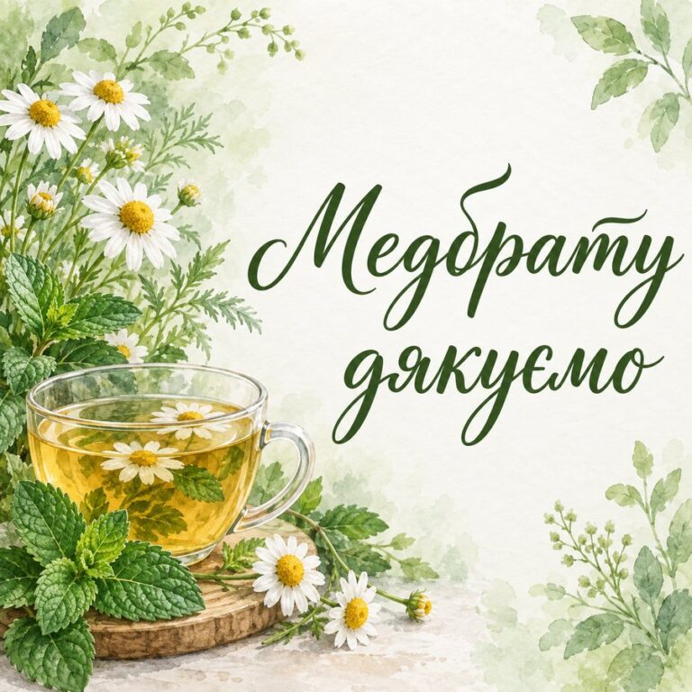 Медбрату дякуємо - листівка з привітанням з Днем медика