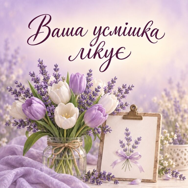 Ваша усмішка лікує - листівка з привітанням з Днем медика