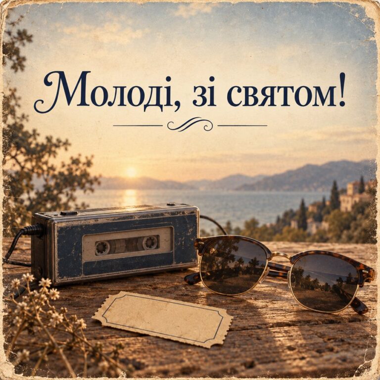 Молоді, зі святом! - листівка з привітанням з Днем молоді