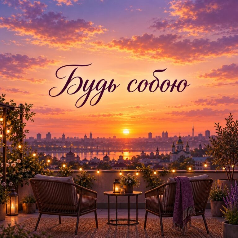 Будь собою - листівка з привітанням з Днем молоді