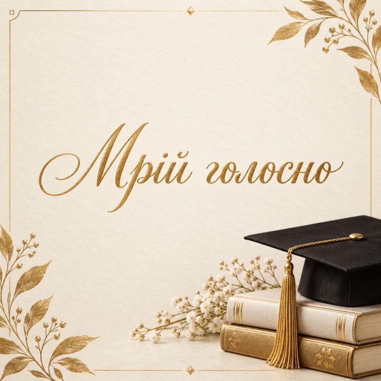 Мрій голосно - листівка з привітанням з Днем молоді