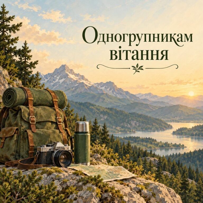 Одногрупникам вітання - листівка з привітанням з Днем молоді