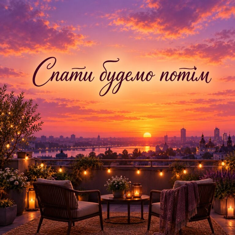 Спати будемо потім - листівка з привітанням з Днем молоді