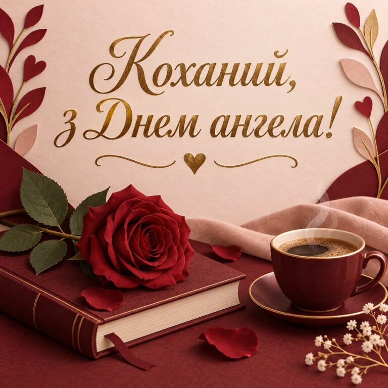 Коханий, з Днем ангела! - листівка з привітанням з Днем ангела Михайла
