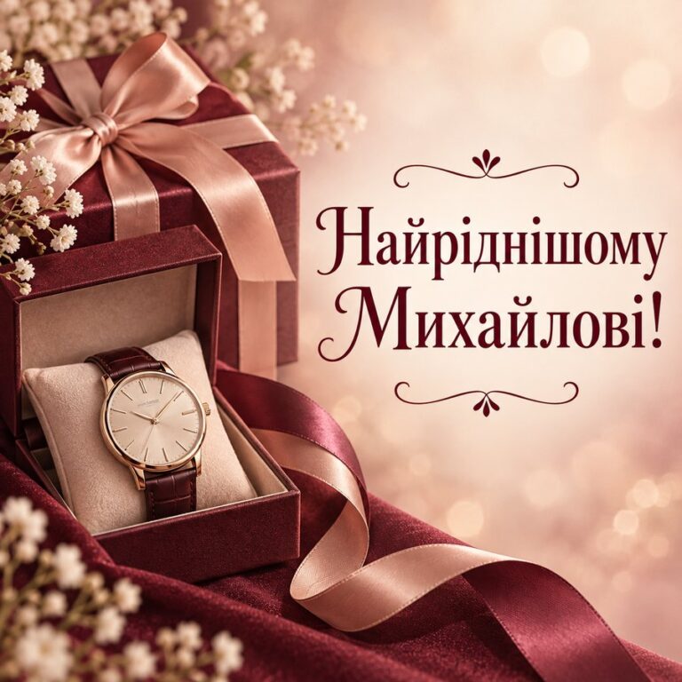Найріднішому Михайлові! - листівка з привітанням з Днем ангела Михайла