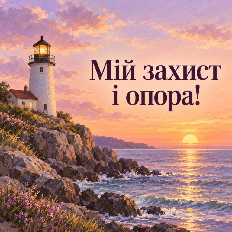 Мій захист і опора! - листівка з привітанням з Днем ангела Михайла